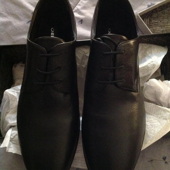 Carlo Pazolini Men's Black Leather Casual Shoes -Size EU45